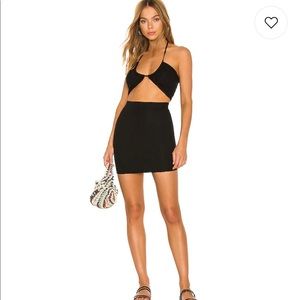 NWT Superdown Alina Halter Set in Black